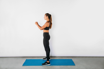 vrouw oefening burpee uitvoering hardlopen