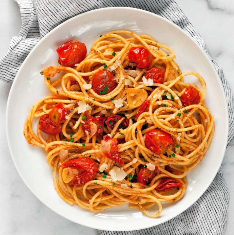 burst tomato pasta