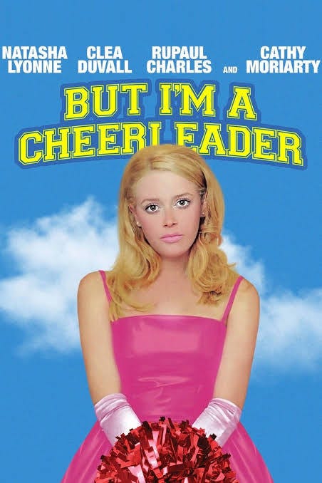 movie poster for a film featuring a cheerleader theme