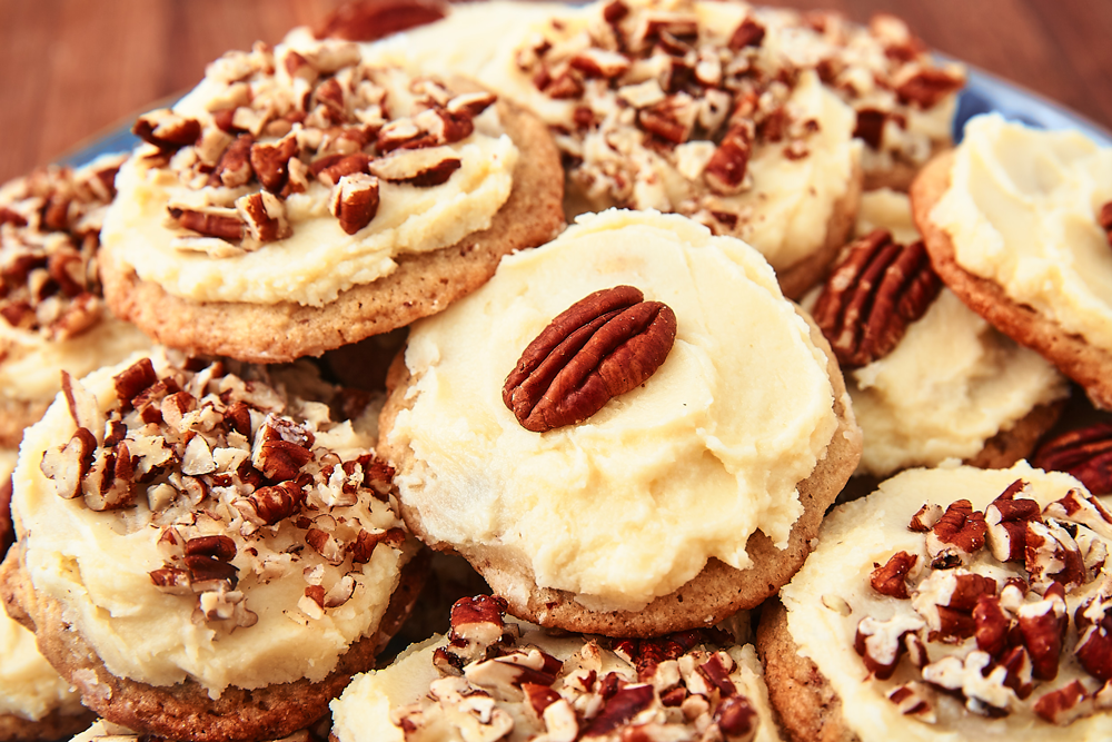 preview for Butter Pecan Cookies Have the Most Addictive Buttercream Frosting!