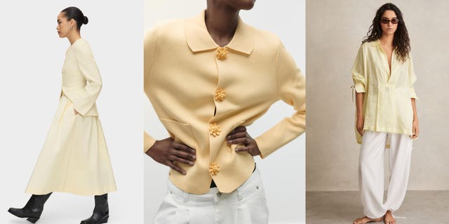 butter yellow clothing and accesories
