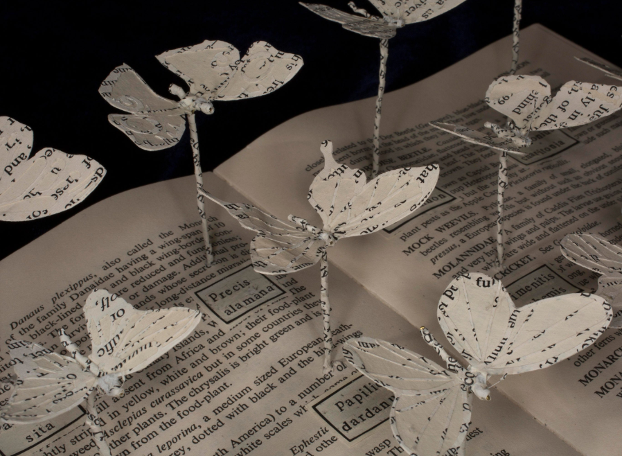 Artist Emma Taylor Creates Sculpture from Pages of Books