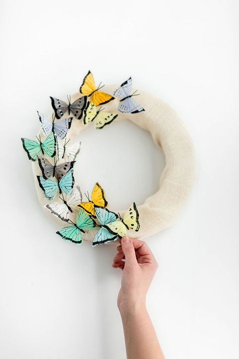 butterfly easter wreath