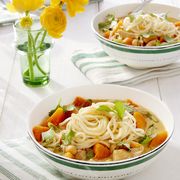 butternut squash-apricot chicken noodle curry