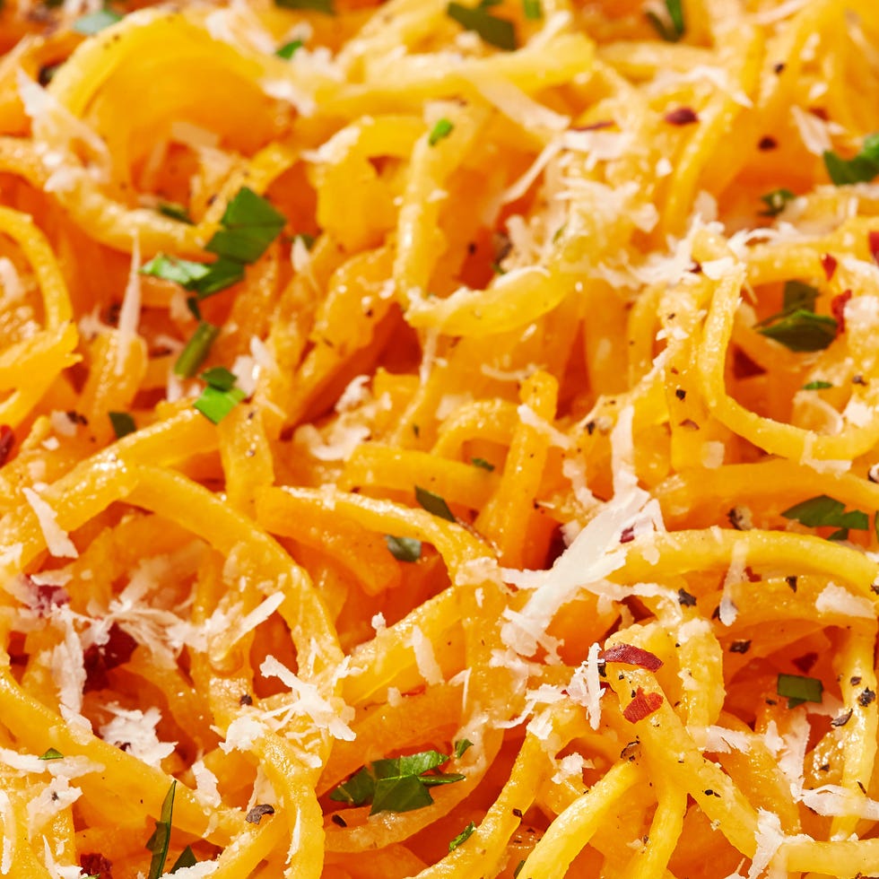 noodles made out of butternut squash
