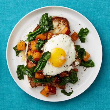 butternut squash spinach toast