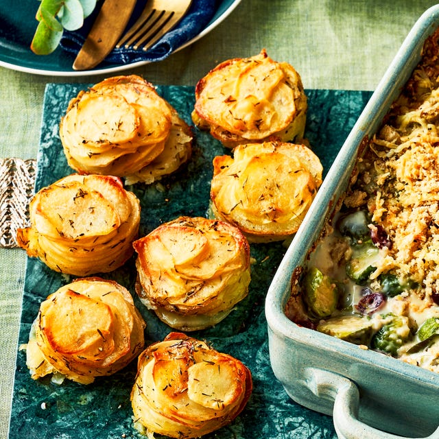 buttery potato stacks
