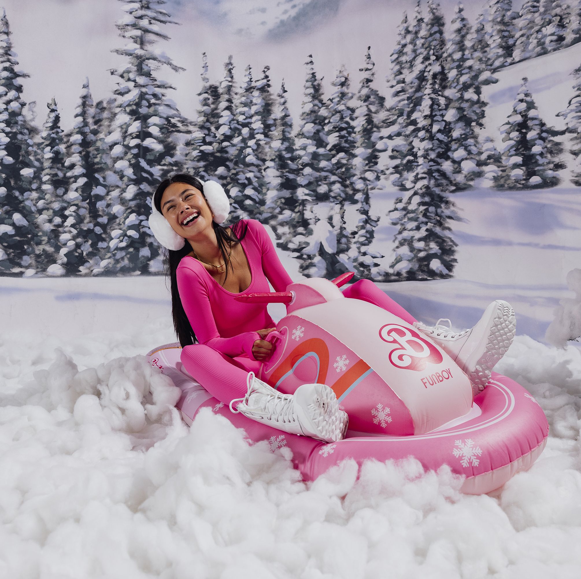 Yes, You Need an Inflatable Barbie Snow Sled This Winter