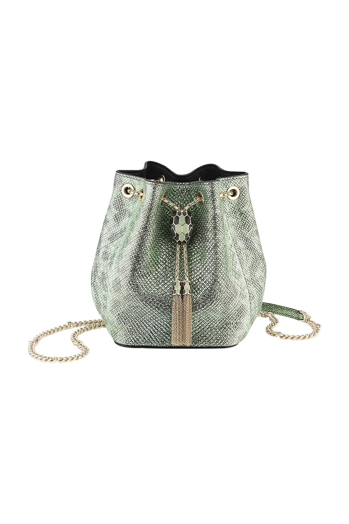 再値下！BVLGARI オリーブグリーン ハンドバッグ