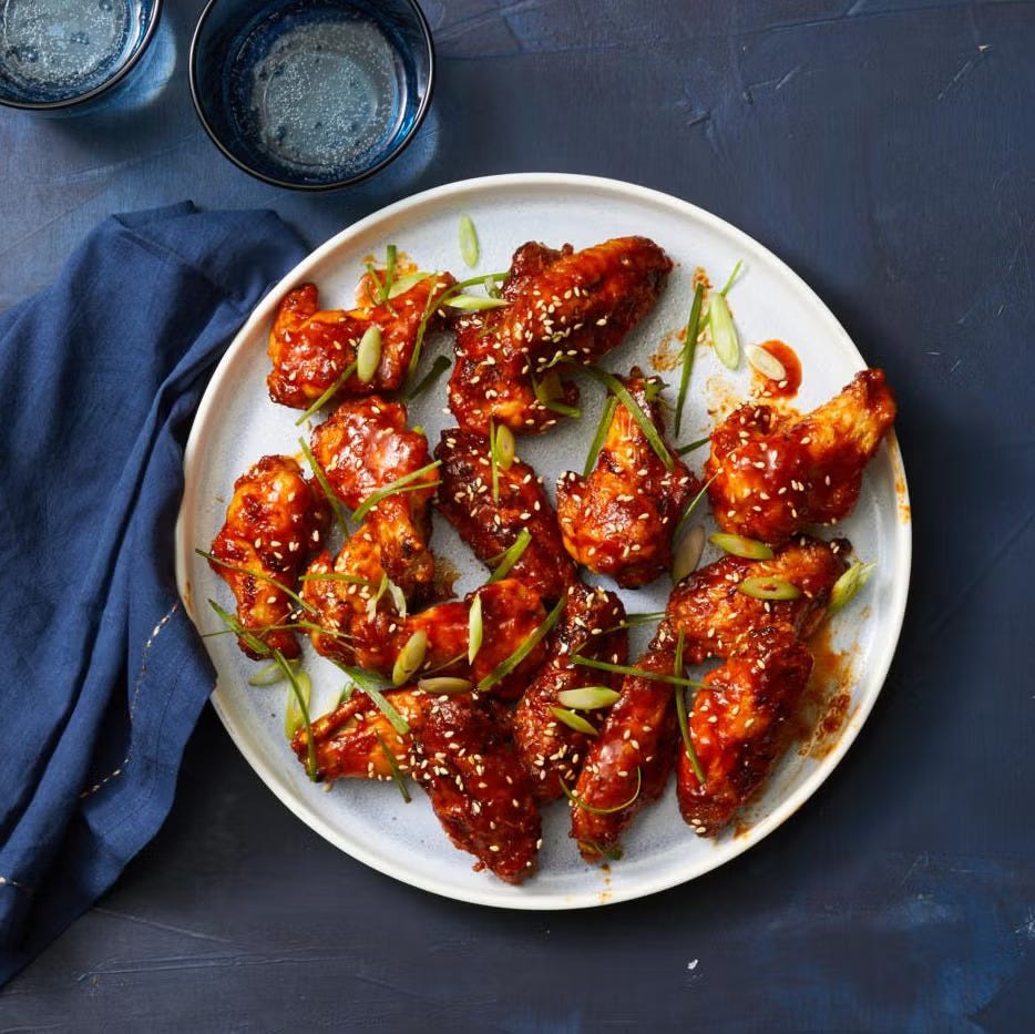 fathers day dinner gochujangglazed air fryer chicken wings fathers