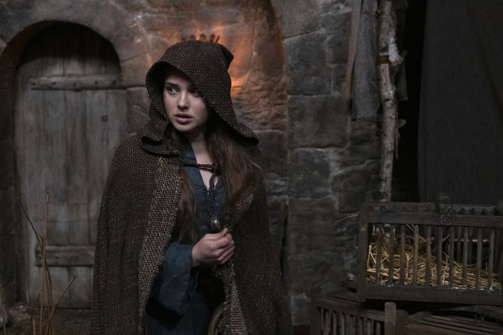 cursed l to r katherine langford as nimue in episode 102 of cursed cr ludovic robertnetflix © 2020