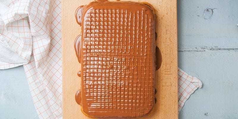 jaffa cake tray bake