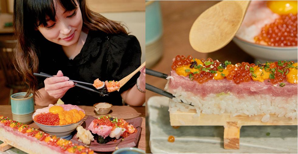 微風松高必踩點！日本料理「魚君」超夢幻彩虹料理