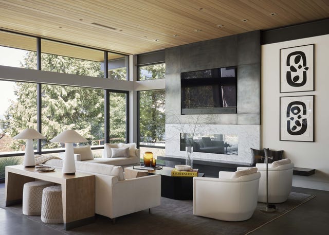 Inside a Minimalist Oasis Atop Lake Washington, Designed by NB Design Group