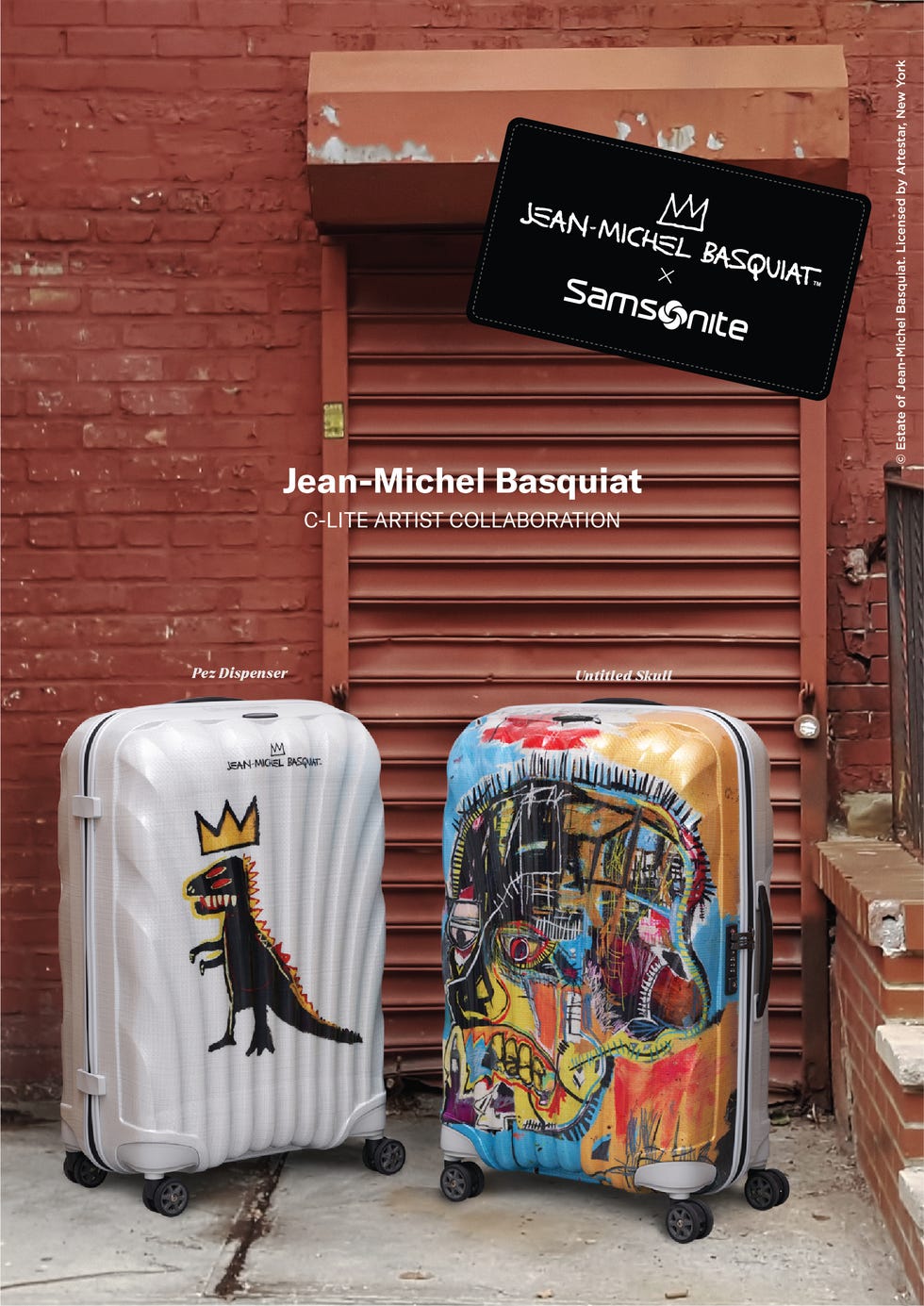 valigie samsonite jeanmichel basquiat