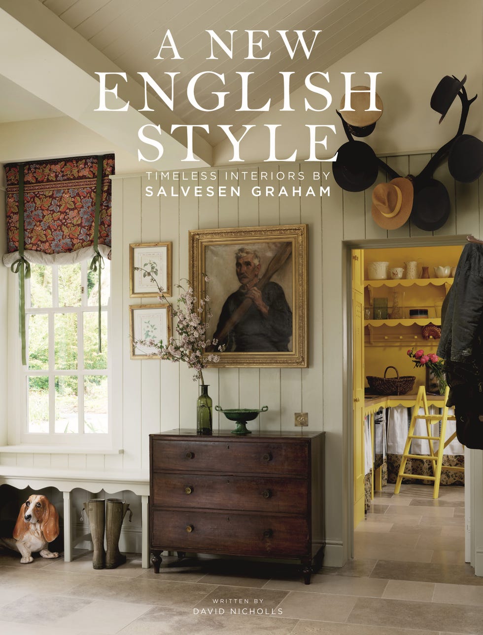 Interior space featuring classic English design elements.