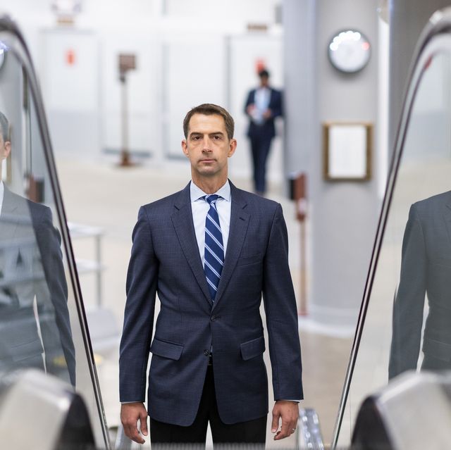 united states   july 23 sen tom cotton, r ark, arrives in the capitol for a vote on thursday, july 23, 2020 photo by bill clarkcq roll call, inc via getty images