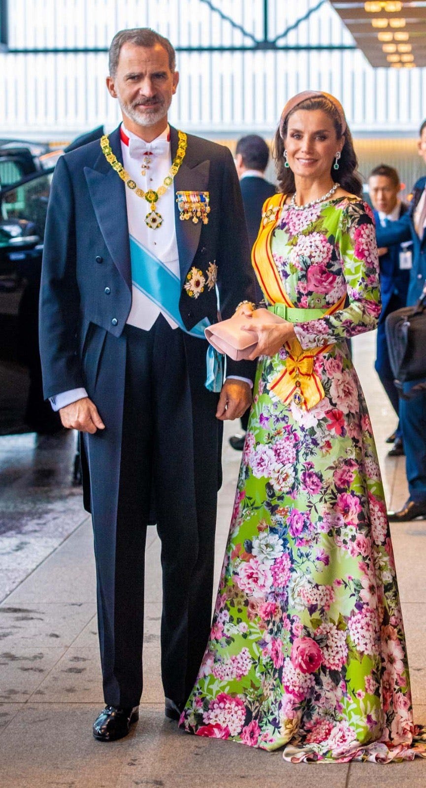 Reyes de España en la entronación de Naruhito