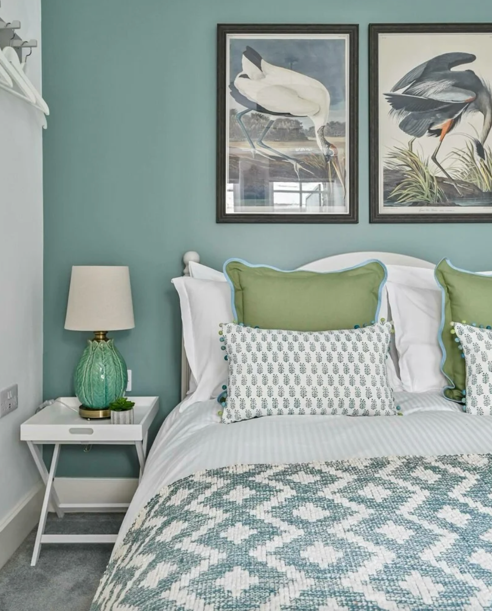 Cozy bedroom setup with decorative elements