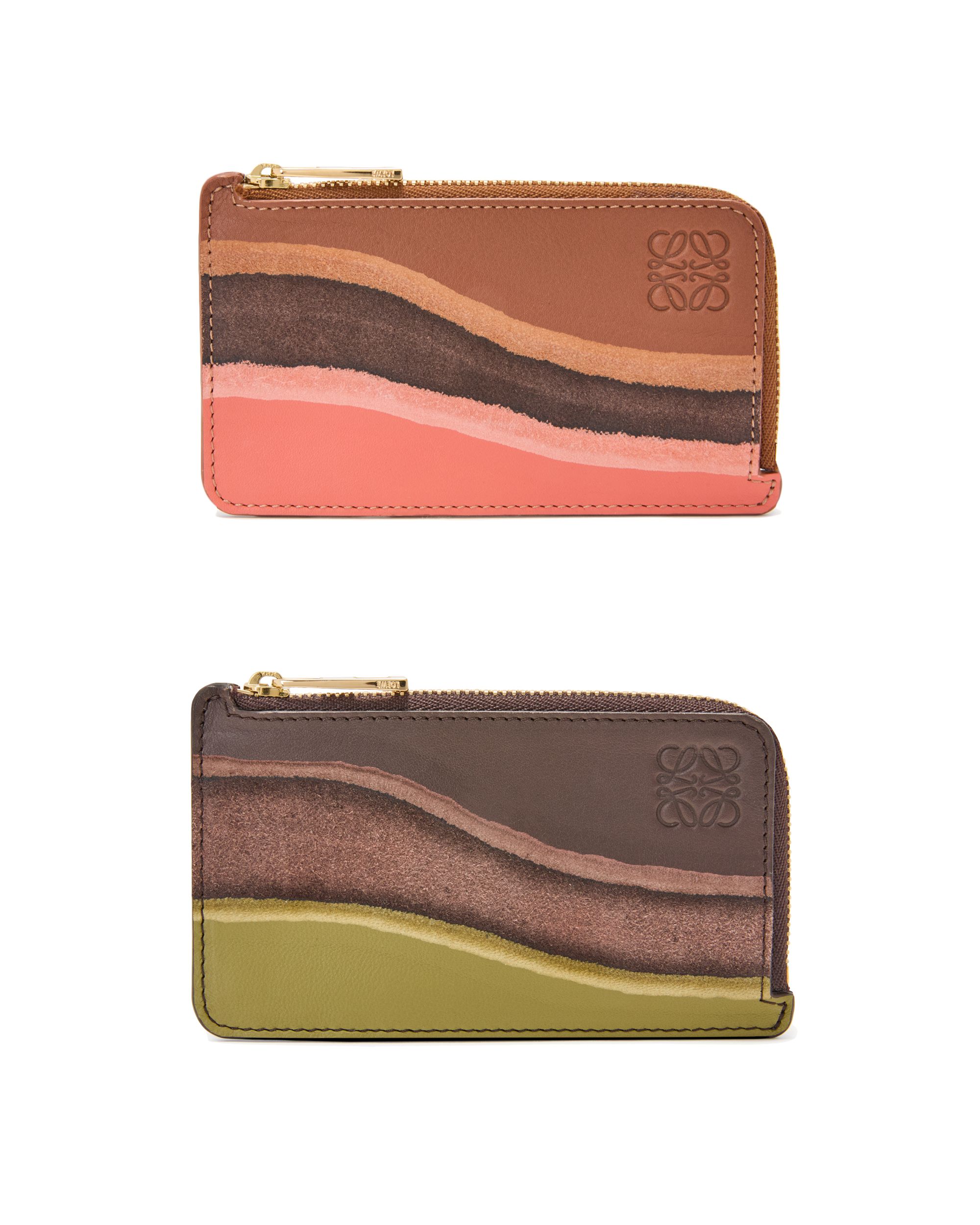 関税・税金込!Loewe ランドスケープレザーカードホルダー ロエベのレザークラフト技術を堪能できる「ランドスケープ