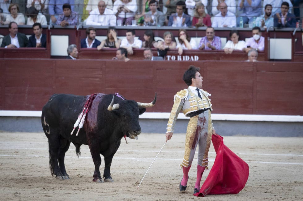gonzalo caballero en la plaza las ventas tras una cogida
