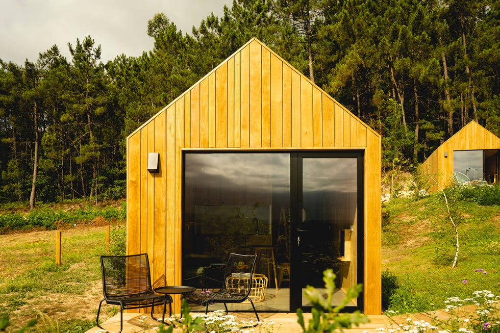 Cabañas de construcción sostenible en Moradas no Ulla