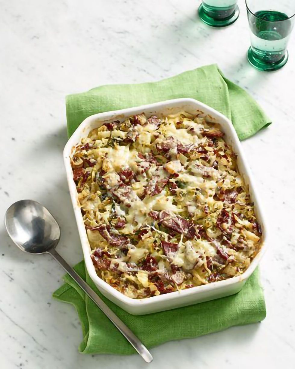 baked corned beef and cabbage hash