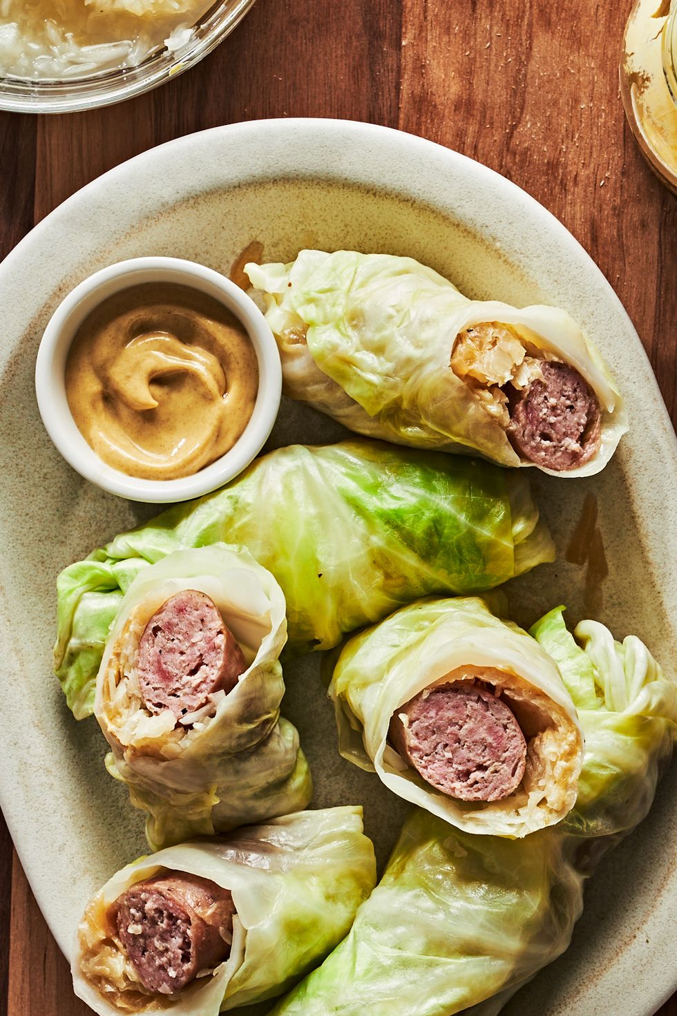 cabbage wrapped brats