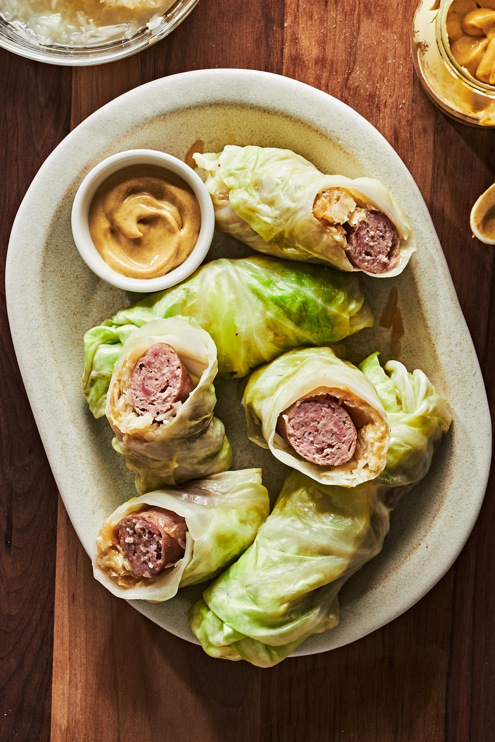 cabbage wrapped brats