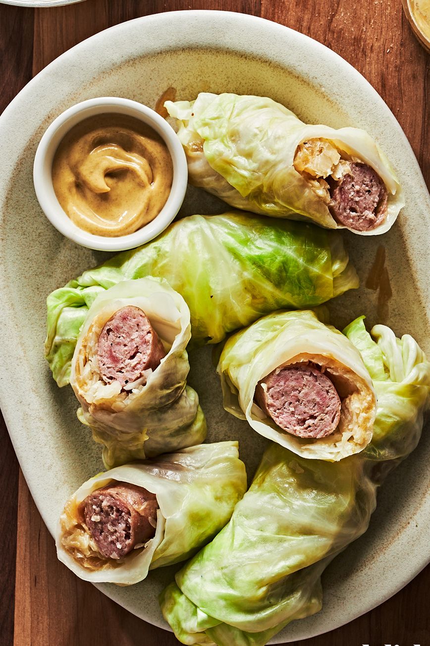 cabbage wrapped brats