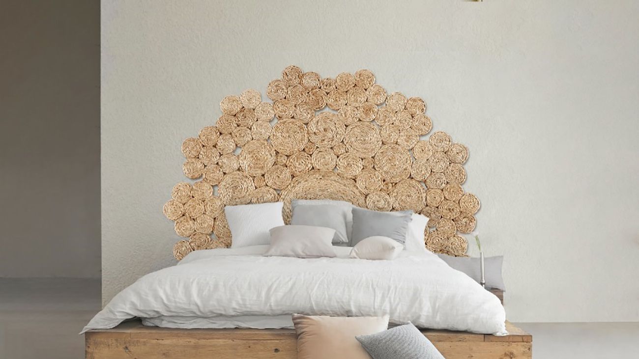 Vinilos decorativos cabeceros para camas madera rústica