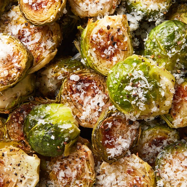 cacio e pepe brussels sprouts