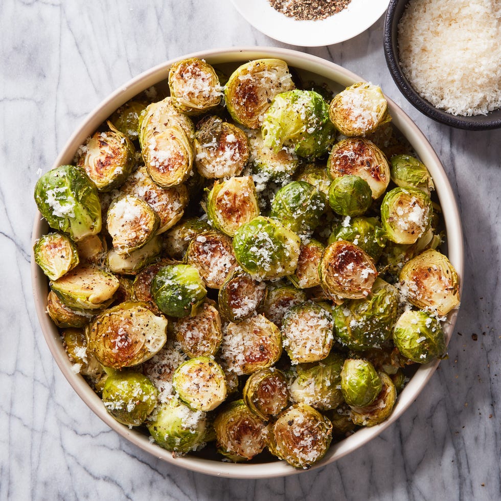 cacio e pepe brussels sprouts