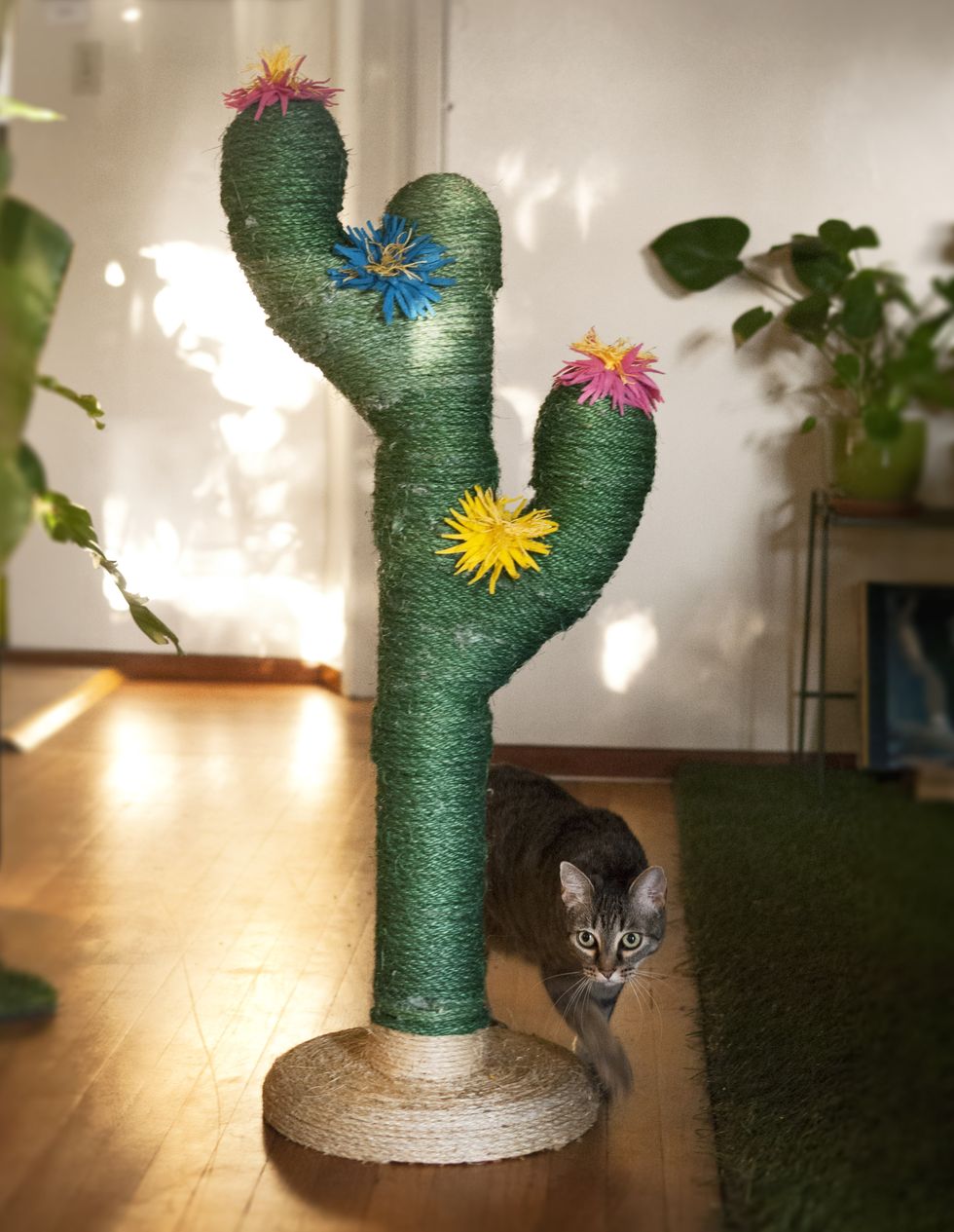 cactus diy cat tree
