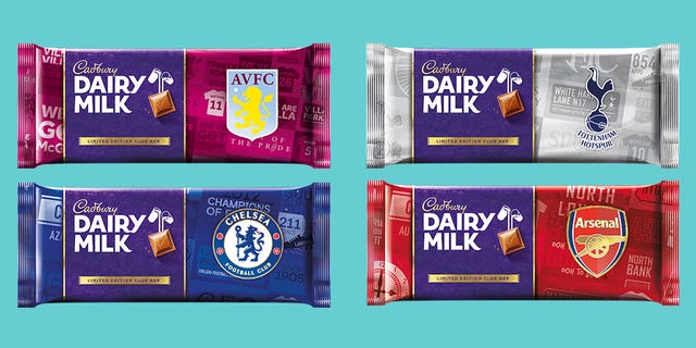 cadbury chocolate bars now come in football themed packaging for father’s day