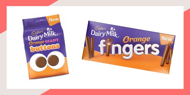 cadbury orange dairy milk giant buttons and fingers