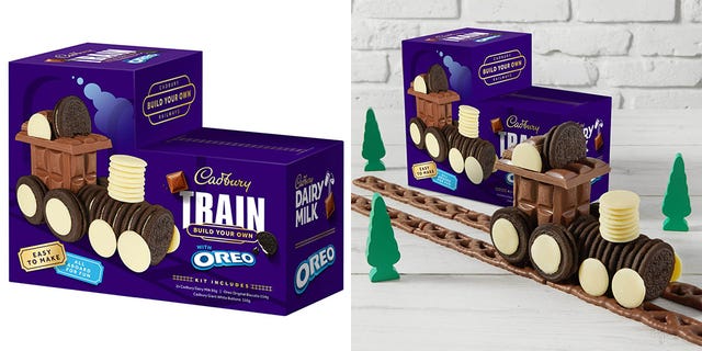 cadbury’s chocolate and oreo train is the perfect gift