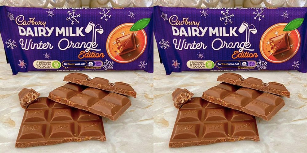 cadbury dairy milk now comes in a new orange flavour