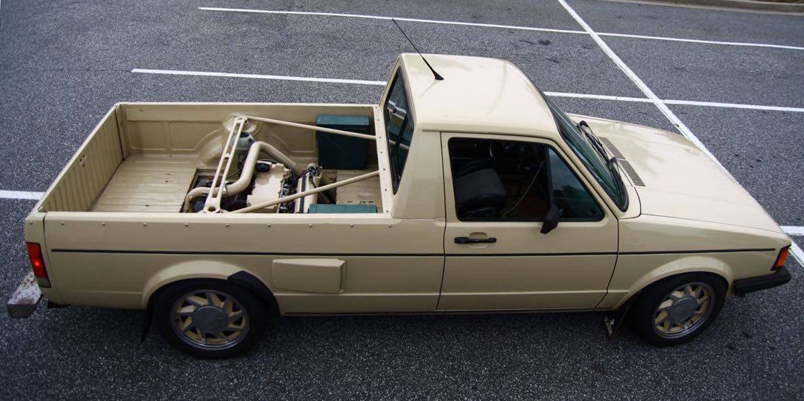  Un VW Caddy de motor central con un Turbo VR6 es un camión lleno de Rad
