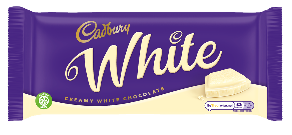 Cadbury's new white chocolate range