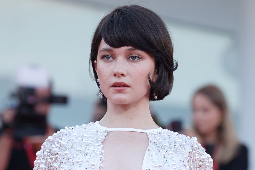 venice, italy september 04 cailee spaeny attends a red carpet for the movie priscilla at the 80th venice international film festival on september 04, 2023 in venice, italy photo by stefania dalessandrowireimage
