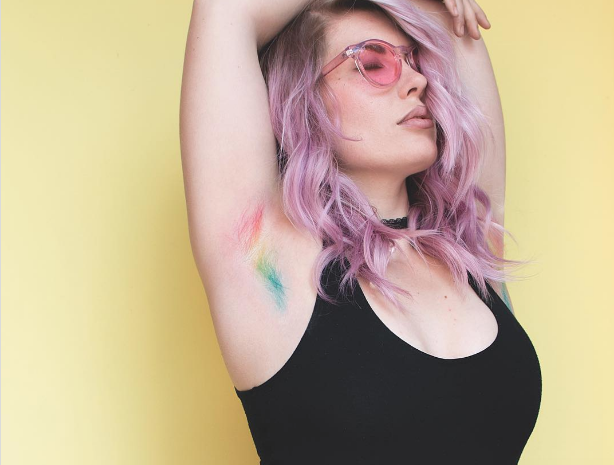 Unicorn Armpit Hair Is the First Beauty Trend of 2019 photo