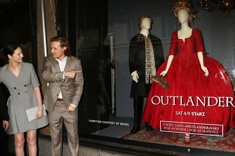 "outlander" and saks fifth avenue photocall