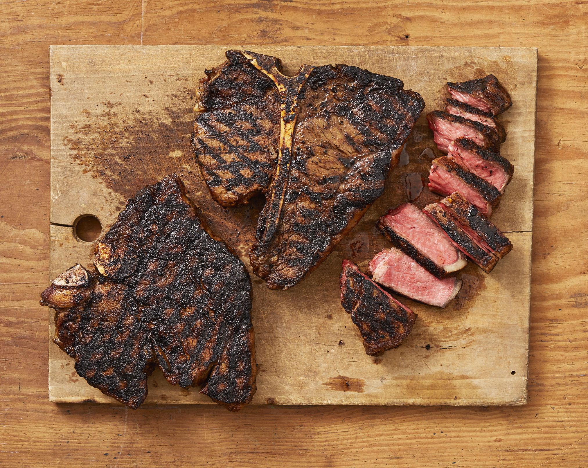 T bone steak in slow clearance cooker