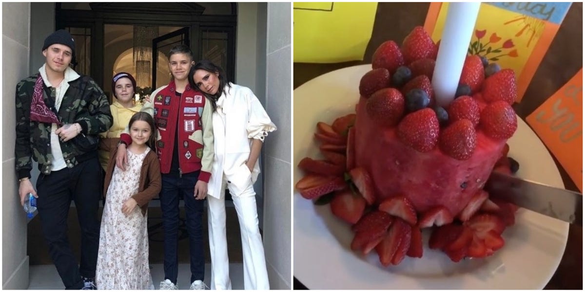 Victoria Beckham Celebrated Her Birthday With A Healthy Watermelon Cake And  Now We Want Sugar