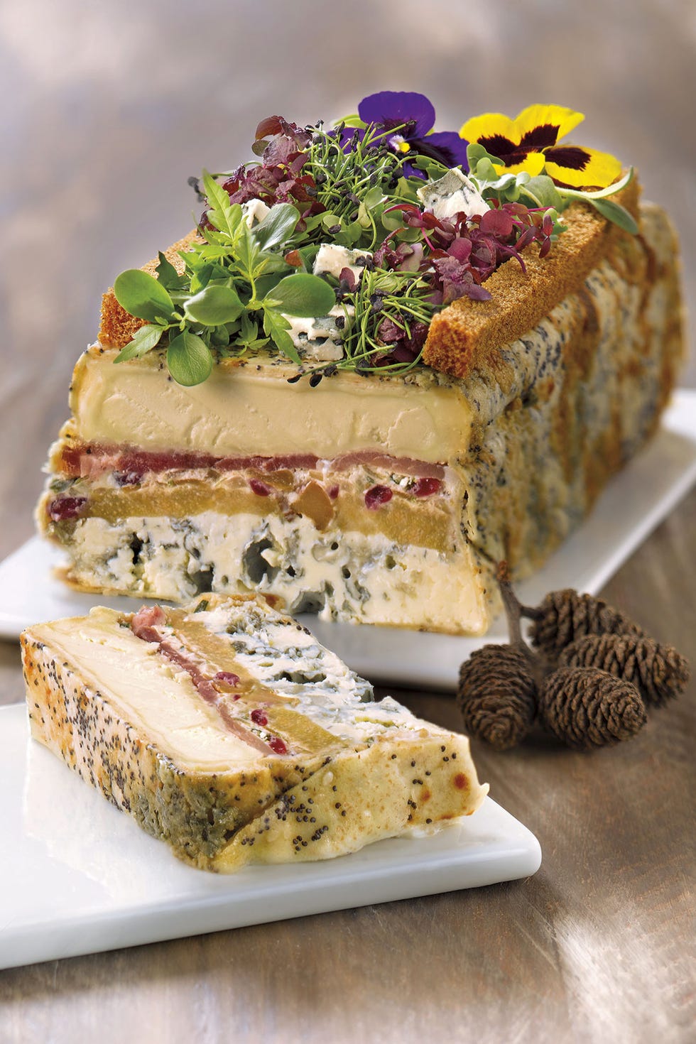 Aperitivos de Navidad: Cake de quesos y jamón aperitivos de navidad cake de quesos y jamón