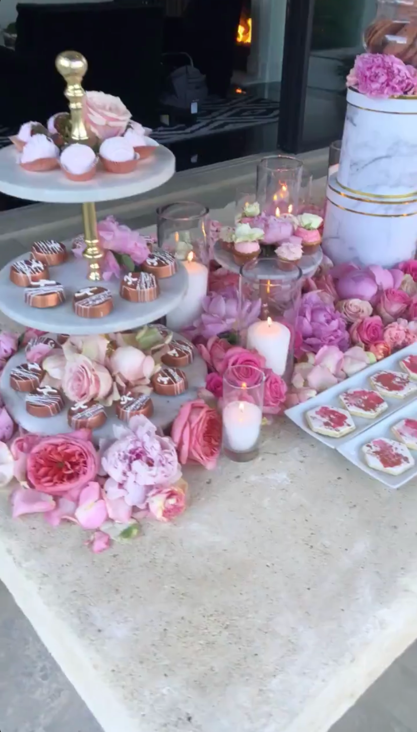 Khloé Kardashian's 35th Birthday Had An All-pink Menu And Theme