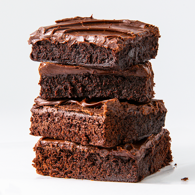 Food, Chocolate brownie, Chocolate cake, Cake, Baked goods, Snack cake, Dessert, Cuisine, Chocolate, Dish, 
