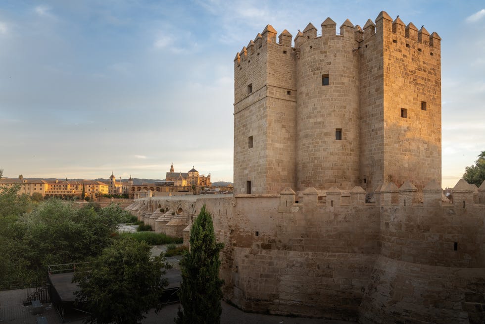 calahorra tower, roman bridge and mosque cathedral of cordoba cordoba, andalusia, spain