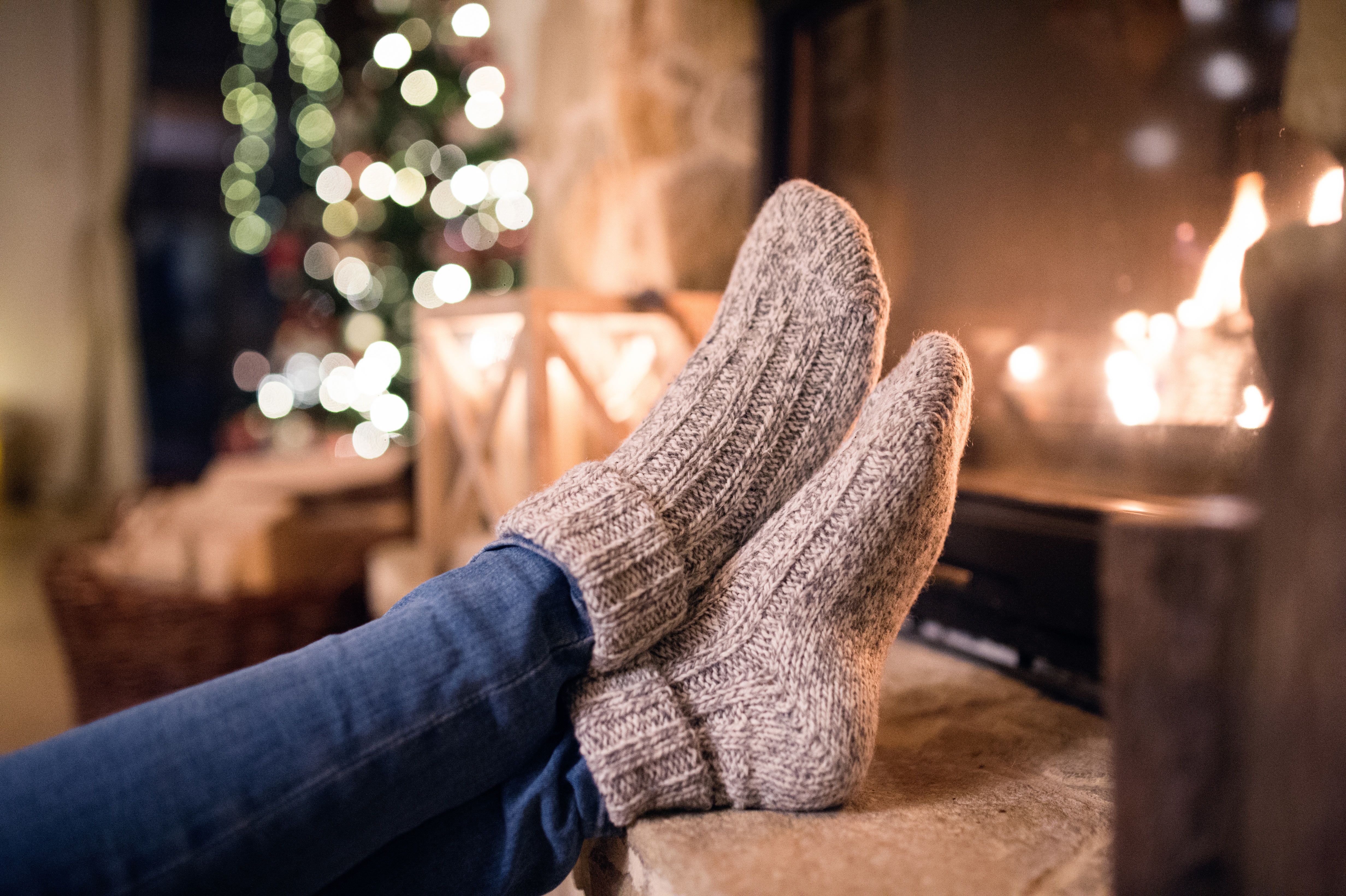 Calcetines cálidos y gruesos de invierno para mujer, 5 pares de calcetines  térmicos de lana de punto suave y mullidos